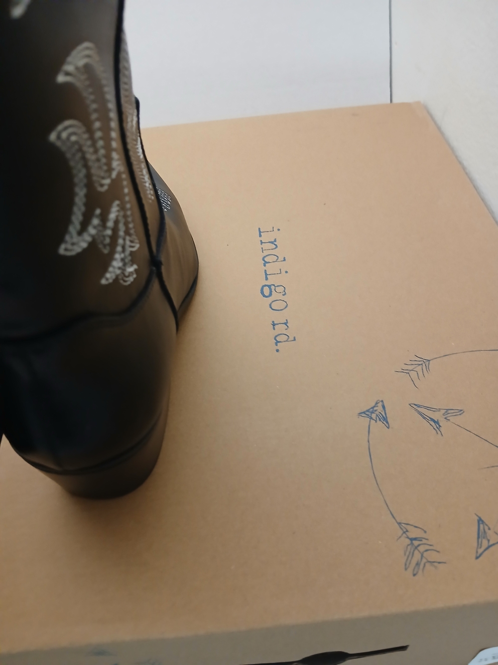 Black Western Embroidered Mid-Calf Women’s Boots Size 11 New $35 - Picture 6 of 8